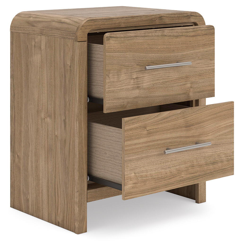 Two Nightstand S d Natural Brown additional Dimensions interior (2): 0 Product Features Made with engineered