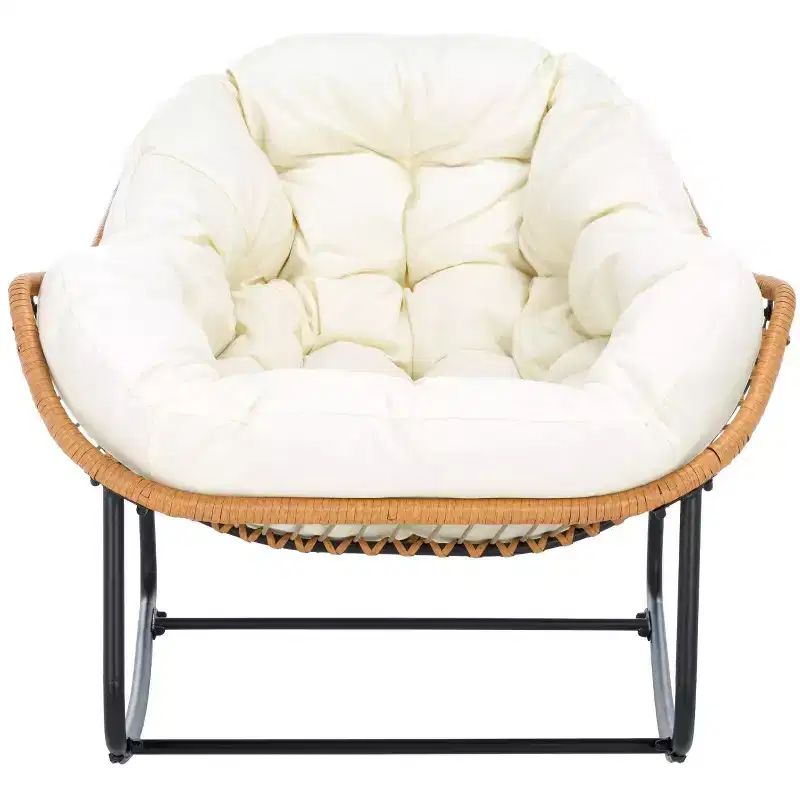 Ravena Rocking Chair Indoor/Outdoor - PAT9042 - Natural/Beige - Safavieh