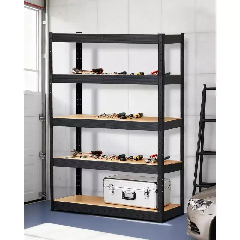 Storage Shelves,36x18x72 Garage Shelving Heavy Duty Metal Adjustable Garage Shelves,5-Tier Adjustable Shelving Units,,Metal Storage Utility Racks