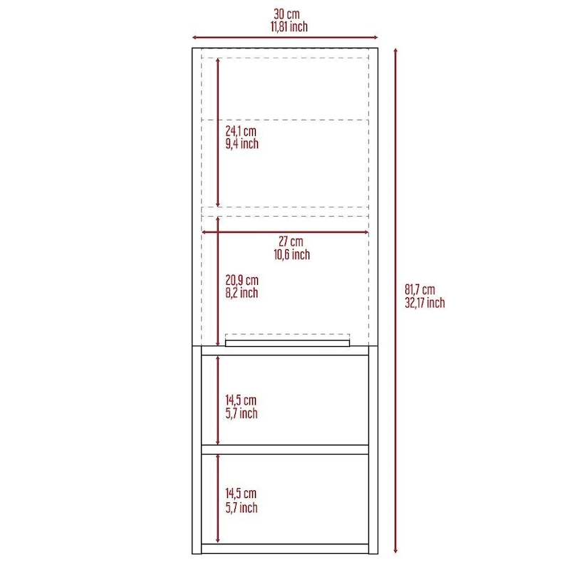 Medicine Cabinet Hazelton,Bathroom, Smokey Oak Finish,High quality and durable