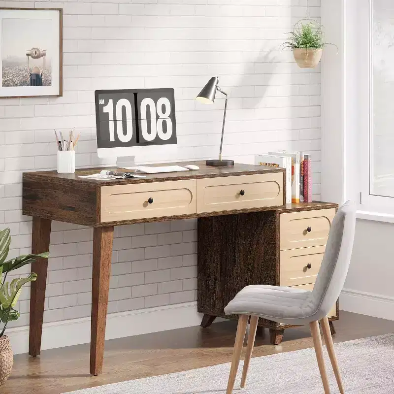51-Inch Computer Desk with 5 Drawers