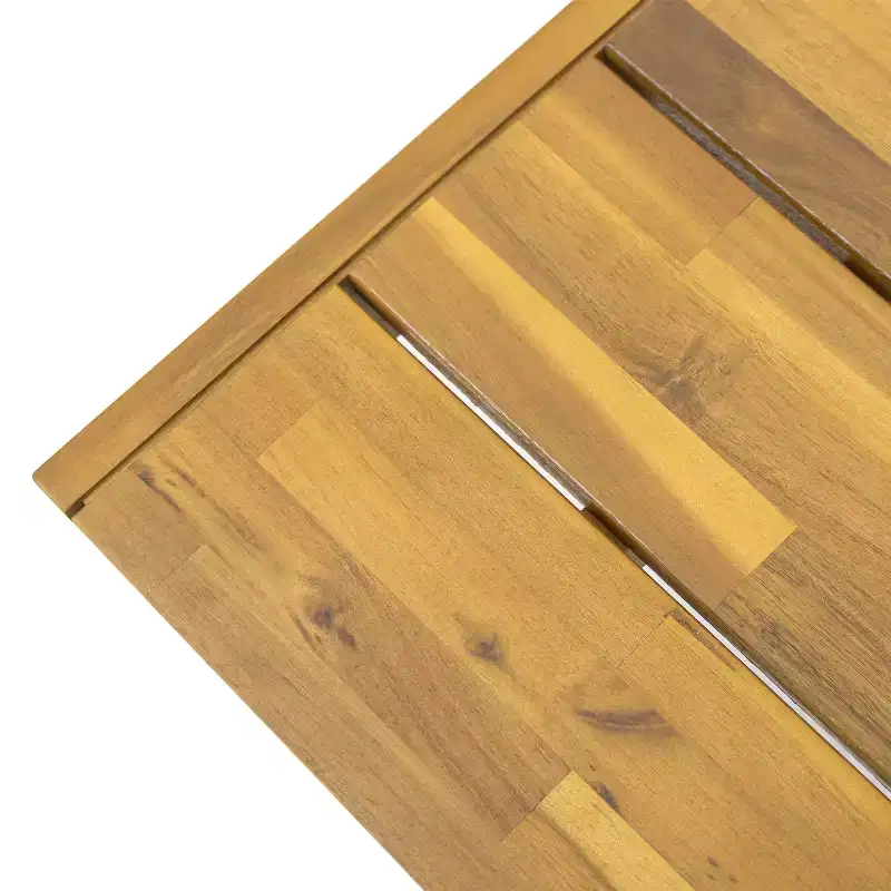 Christopher Knight Home Harper 63.00 Acacia Wood Benches (Set of 2), Teak/Black