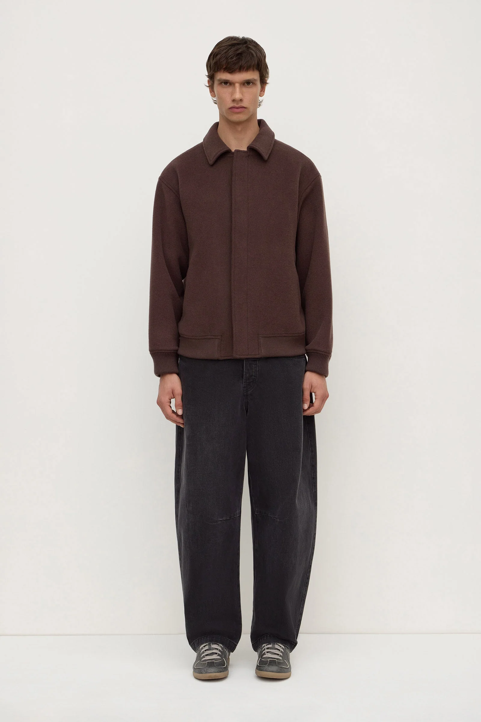 Ganache Wool Bomber Jacket