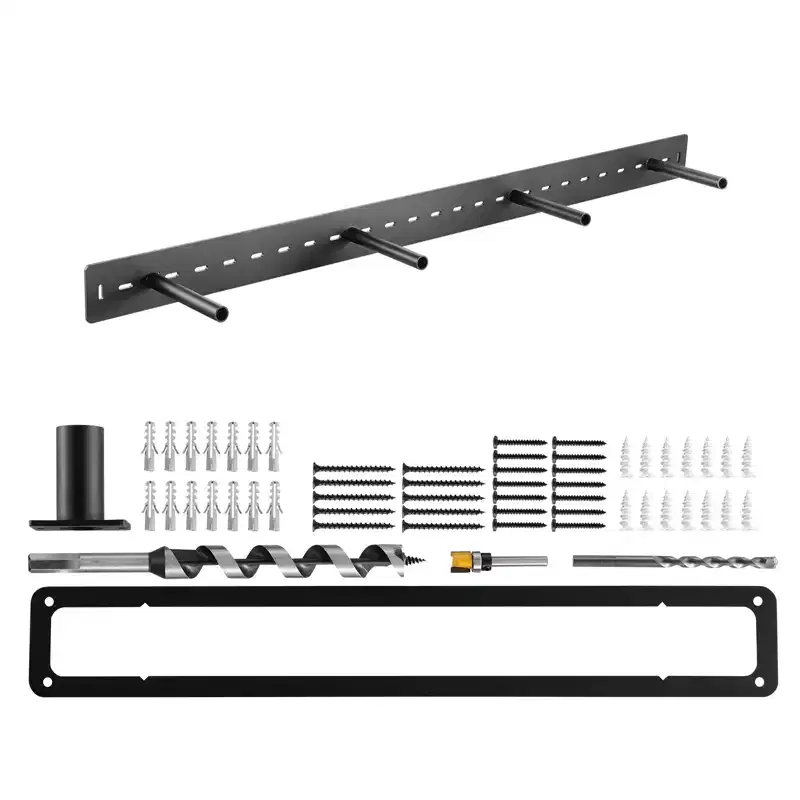 VEVOR Floating Shelf Bracket 1 Pack, 230 lbs/104 kg Weight Capacity, 46x6.2x3 inch / 1168.4x157.4x76.2 mm, Heavy Duty Hidden, Wall Mounting, Black