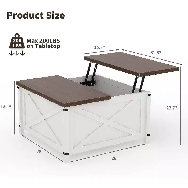 Modern Coffee Table for Living Room  Stylish and Durable Center Table, Contemporary Design  Perfect for Home Lounge Decor