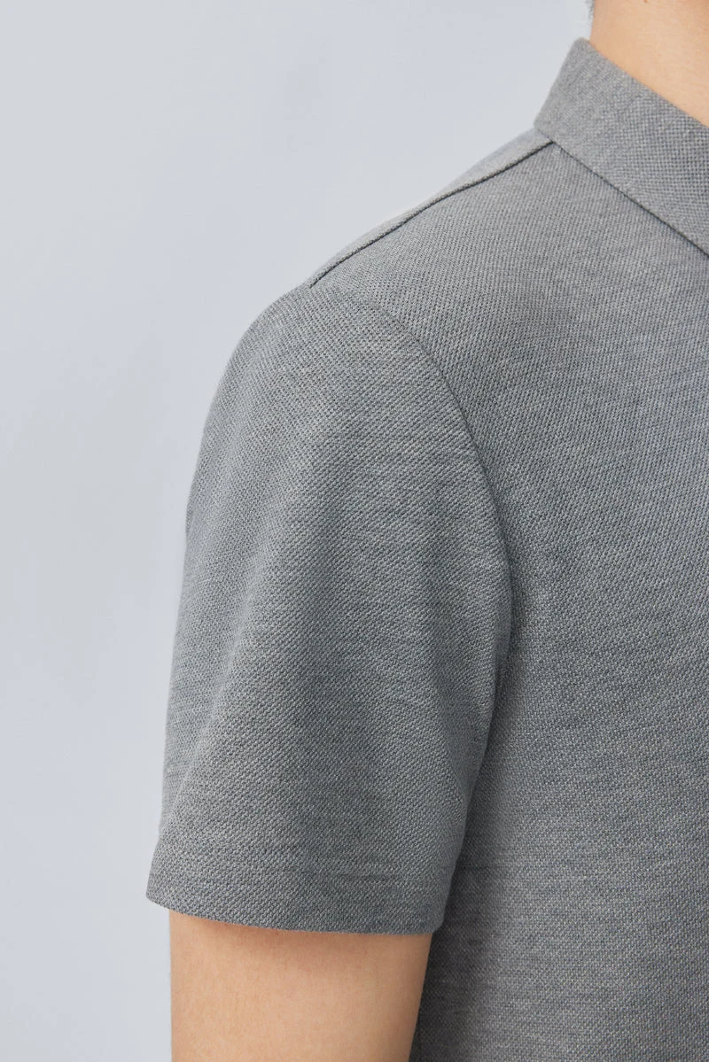 Pique Polo – Dark Grey
