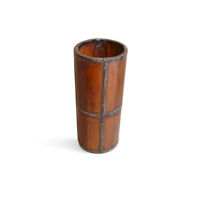 Timbergirl Handmade Rustic Wood Umbrella Stand (India)