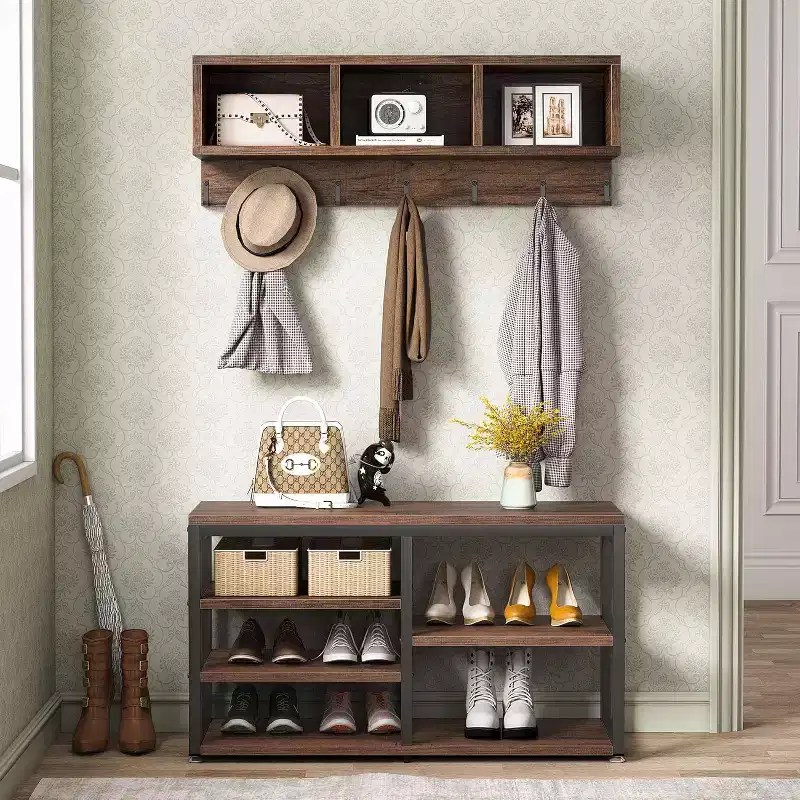Tribesigns Coat Shoe Stand Set