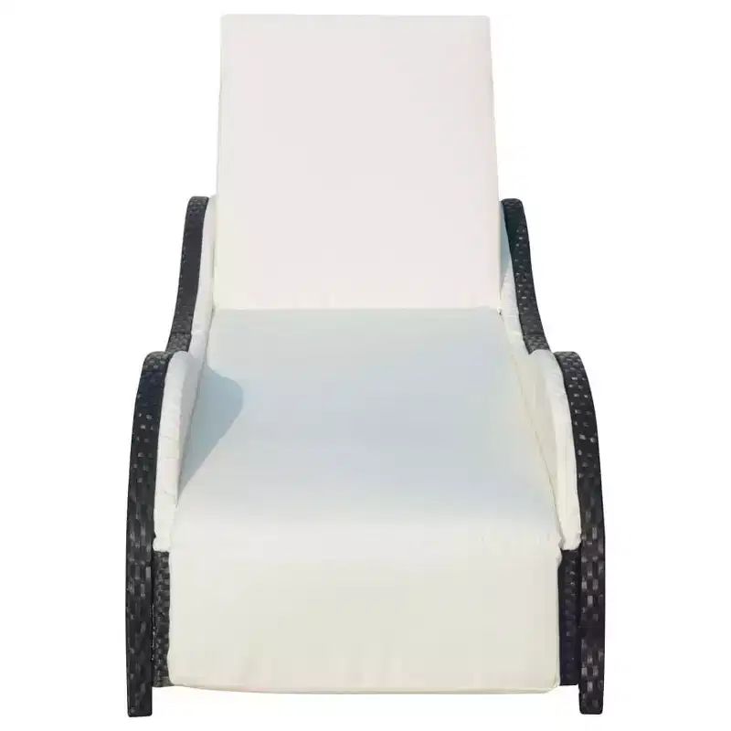 vidaXL Sun Loungers PE Rattan Large Adjustable Armrests