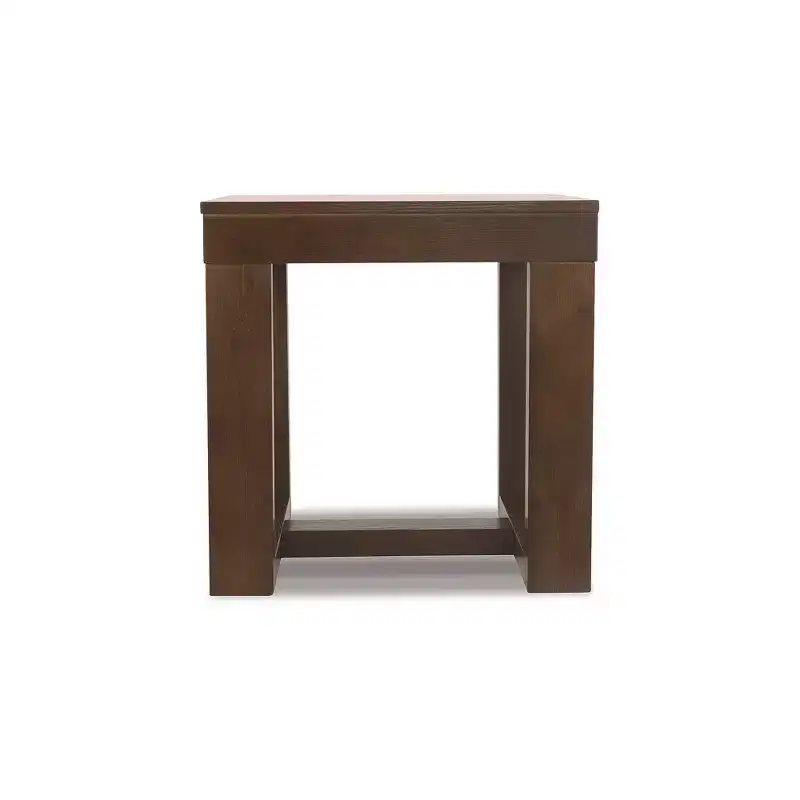 Signature Design by Ashley Contemporary Watson End Table Dark Brown
