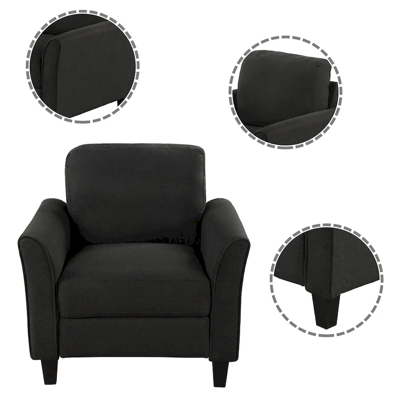 Living Room Furniture Chair And 3-Seat Sofa