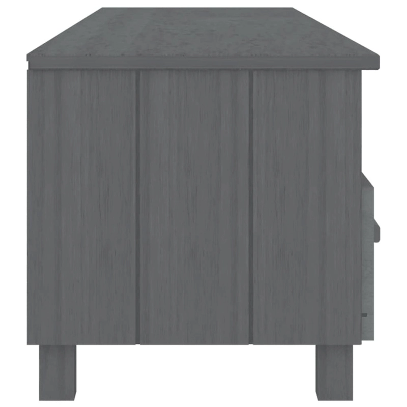 vidaXL TV Stand TV Console Sideboard TV Unit Cupboard HAMAR Solid Wood Pine - 62.2x15.7x15.7