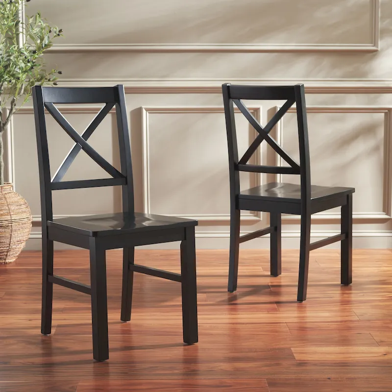 SAFAVIEH Concetta White/Natural Dining Chair - 17.5 W x 19.5 L x 37 H - 18W x 20D x 37H