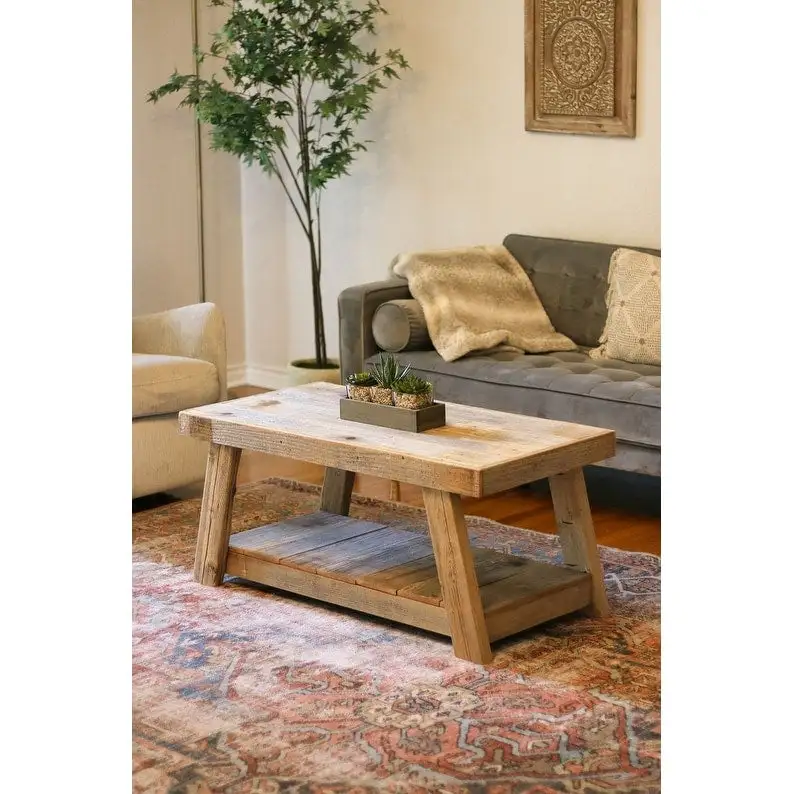 Reclaimed Wood A-Frame Coffee Table