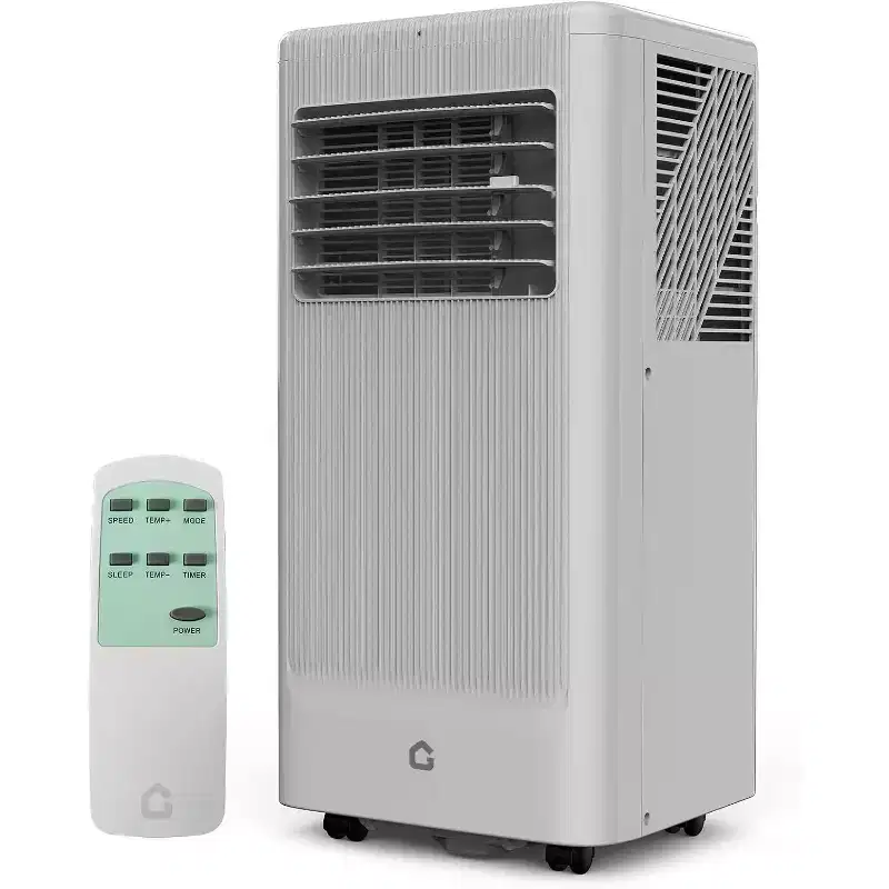Acekool 8000 BTU Portable Air Conditioner, 3-in-1 AC Unit with Cooling Fan Dehumidifier, Remote & 24H Timer, Cools Rooms up to 350 Sq Ft