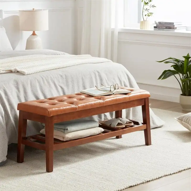 Shoe Bench Entryway - 43.3D x 14W x 18H