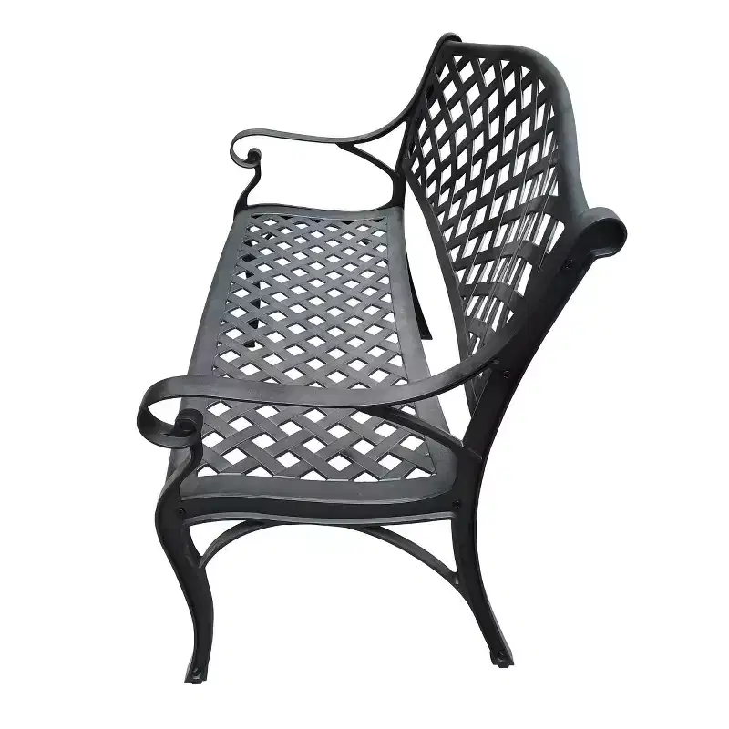 Modern Aluminum Patio Bench - Oakland Living