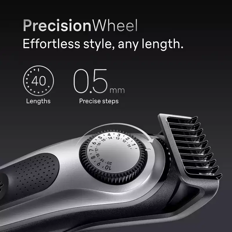Braun Series 7 AiO7440 Rechargeable 12-in-1 Body, Beard & Hair Trimmer: All Hair Types, Includes Charger Base, Body Groomer Head