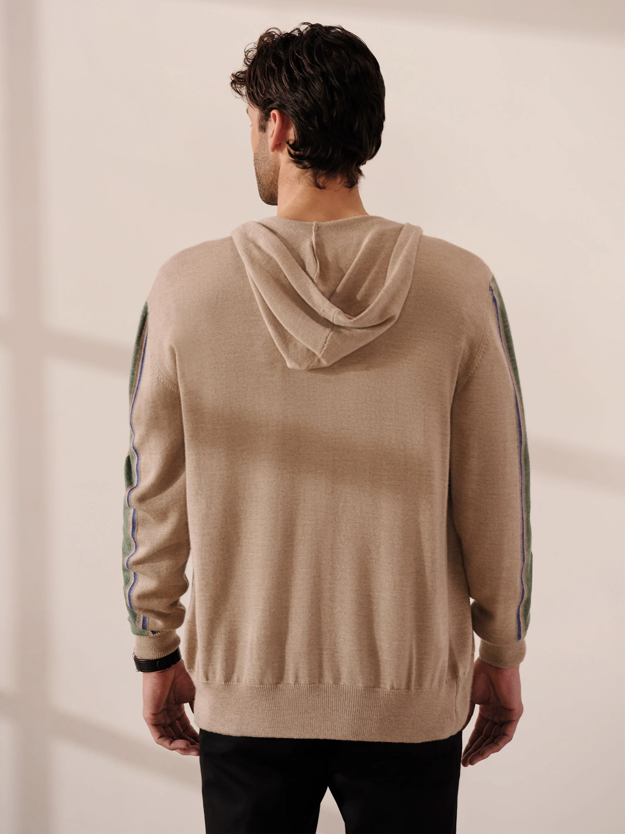 Cashmere Stripe Hoodie