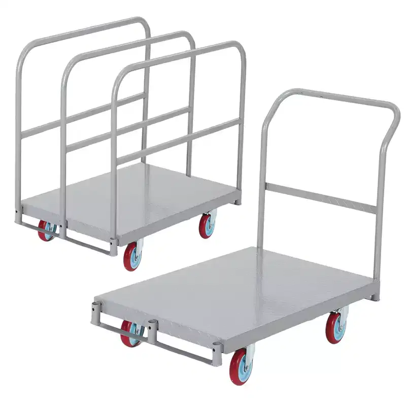 2500 LB Heavy Duty Folding Hand Truck  2-in-1 Convertible Platform Dolly  Durable Flatbed Cart for Moving Appliances, Construction, Warehouse Use