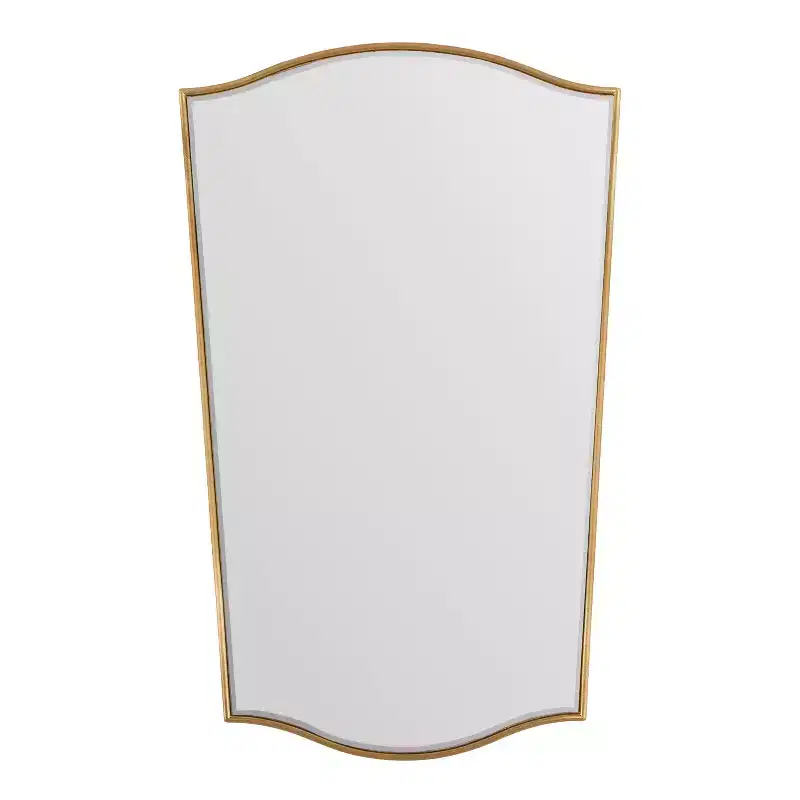 Kate & Laurel All Things Decor 22"x36" Sedelle Tapered Decorative Framed Mirror Gold