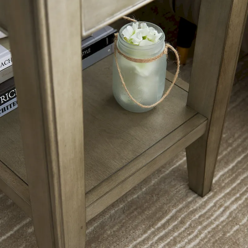 Leick Home Laurent One Drawer Swing Arm Lamp Side Table
