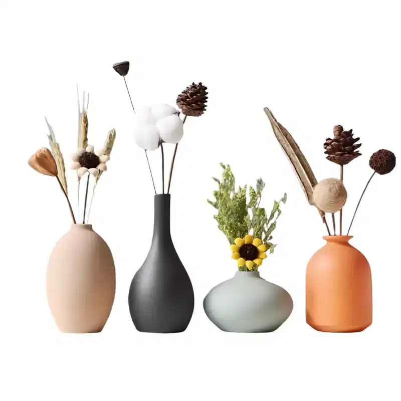 Ceramic Vases, Frosted, Waterproof, Home & Office Decor