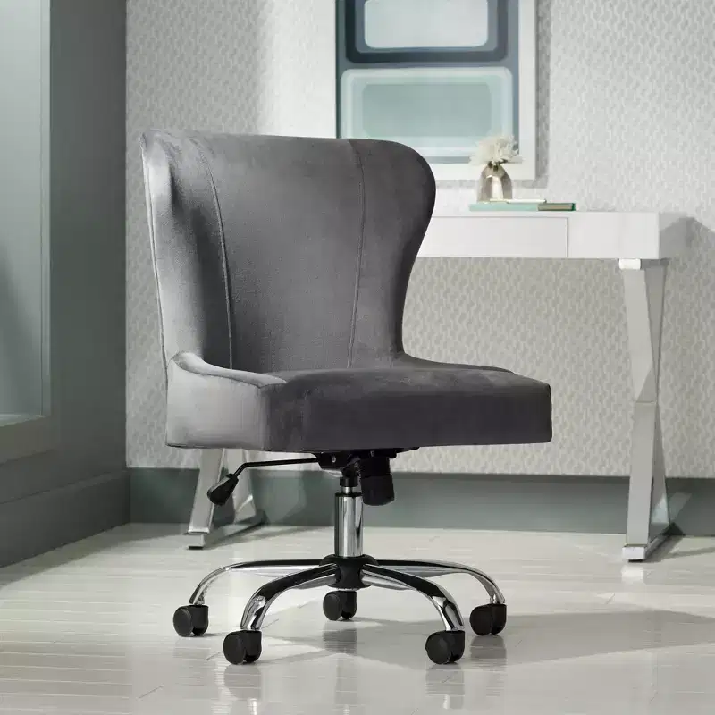 Studio 55D Erin Gray Fabric Adjustable Office Chair