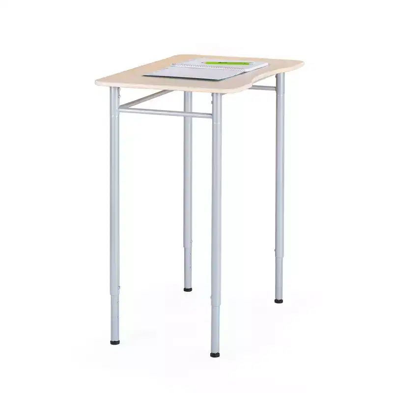 Guidecraft Standing Desk - Rectangle  Adjustable Study Desk for Kids & Adults, Wooden Writing Desk for Home, Clasroom Station with Sturdy Metal Legs