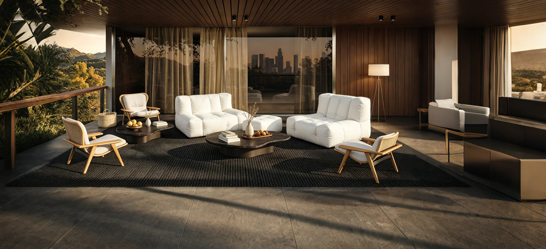 Bean Bag Chair Floor Chair with Memory Foam and Ottoman, Lazy Sofa for Reading Room, Living Room