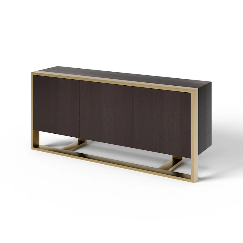 Modern Fauna Wenge and Brass Buffet