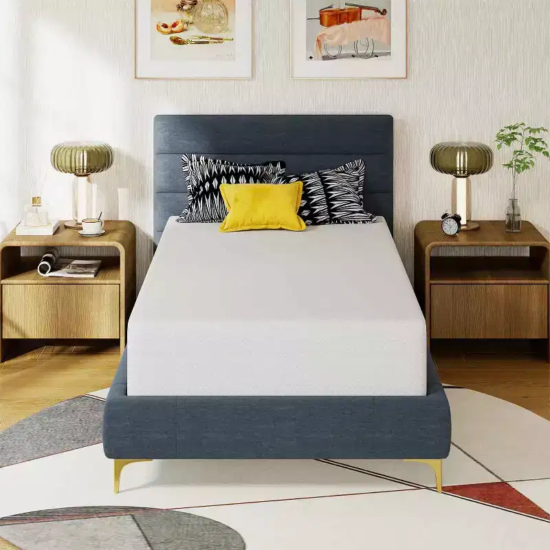 BestMassage 12 Inch Mattress Bamboo Charcoal Memory Foam Mattress Medium Firm Mattress CertiPUR-US Certified