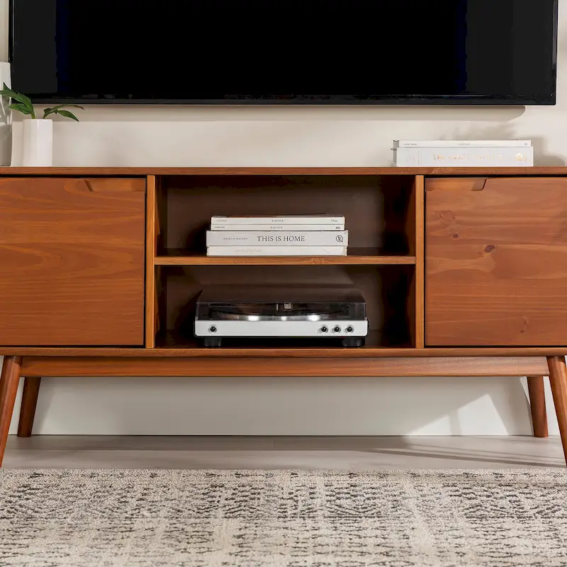 Middlebrook 58-inch Mid-Century Solid Wood TV Stand