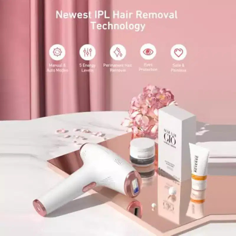 Hair Removal Device, IPL Hair Removal, Laser Hair Removal for Women and Men 999,999 Flashes Permanent for Facial Legs Arms Bikini Line Whole Body Use