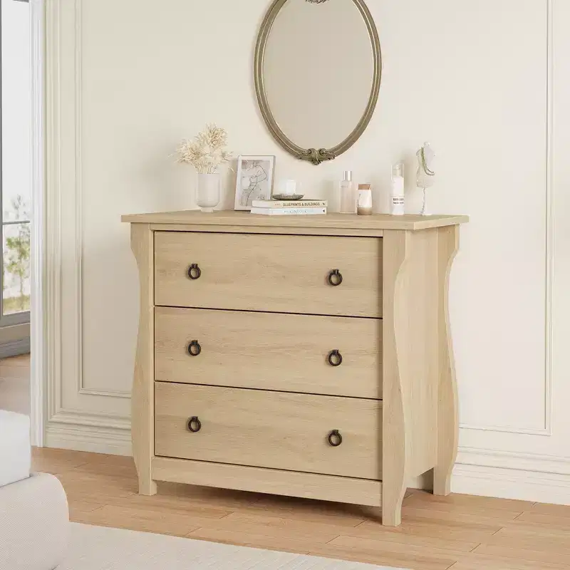 3 Dresser for Bedroom, 29.3 Tall Drawer Dresser with Storage Freestanding, Wooden Closet Storage Chest for Living Room