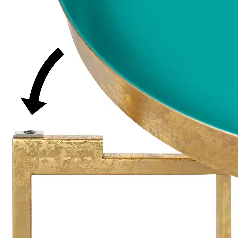 Kate and Laurel Celia Round Metal Side Table