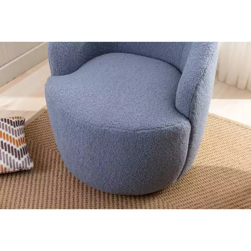 Fabric Swivel Accent Armchair Barrel Chair