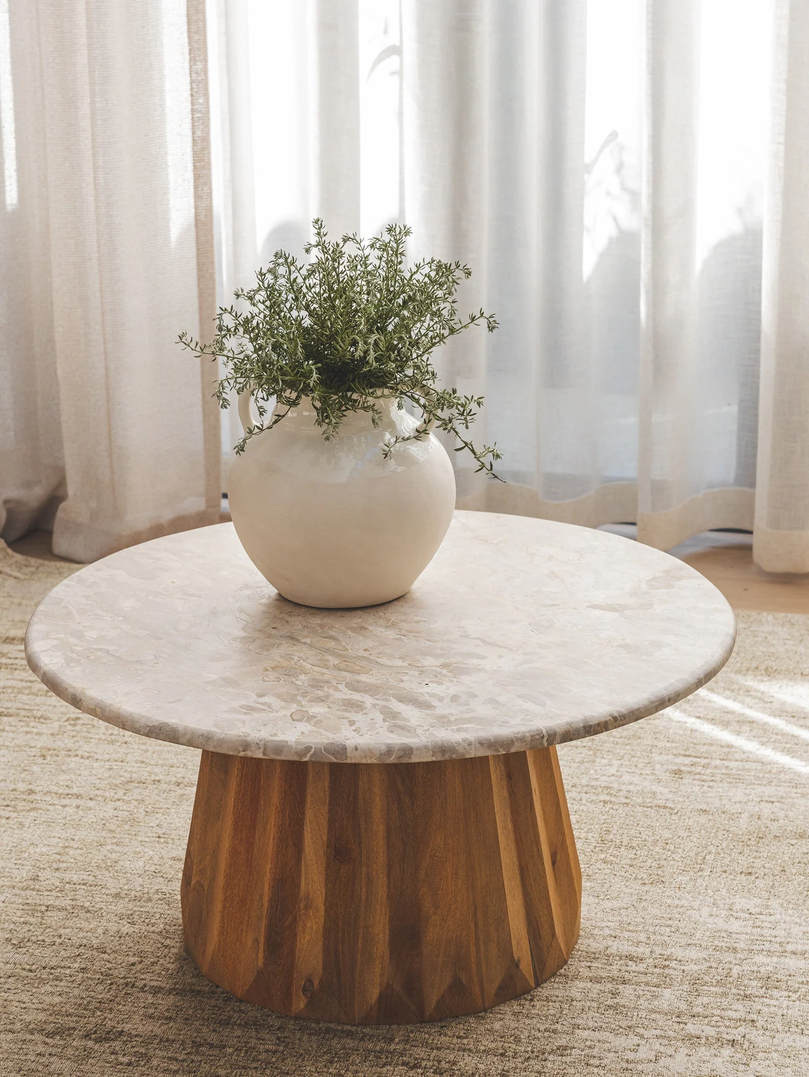 Marble Coffee Table for Living Room