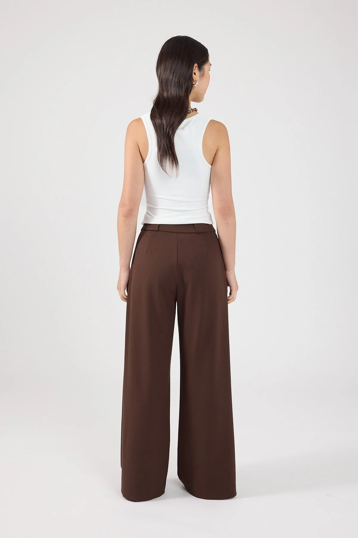 Pleated Pant Brown