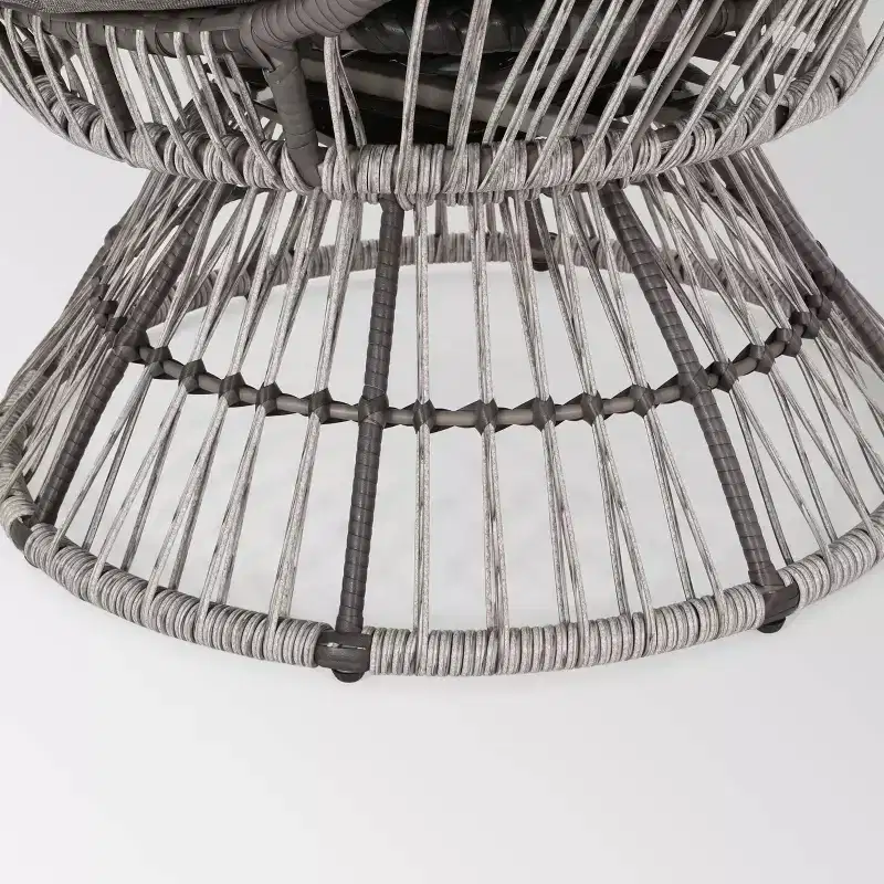 Pintan Wicker Swivel Egg Chair - Christopher Knight Home
