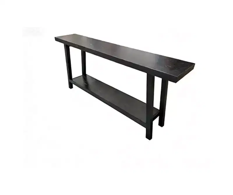 71 Long 2 Tier Farmhouse Entryway Tables - Rectangular Couch Table Behind Sofa, Accent Console Tables for Entryway, Foyer, Living Room