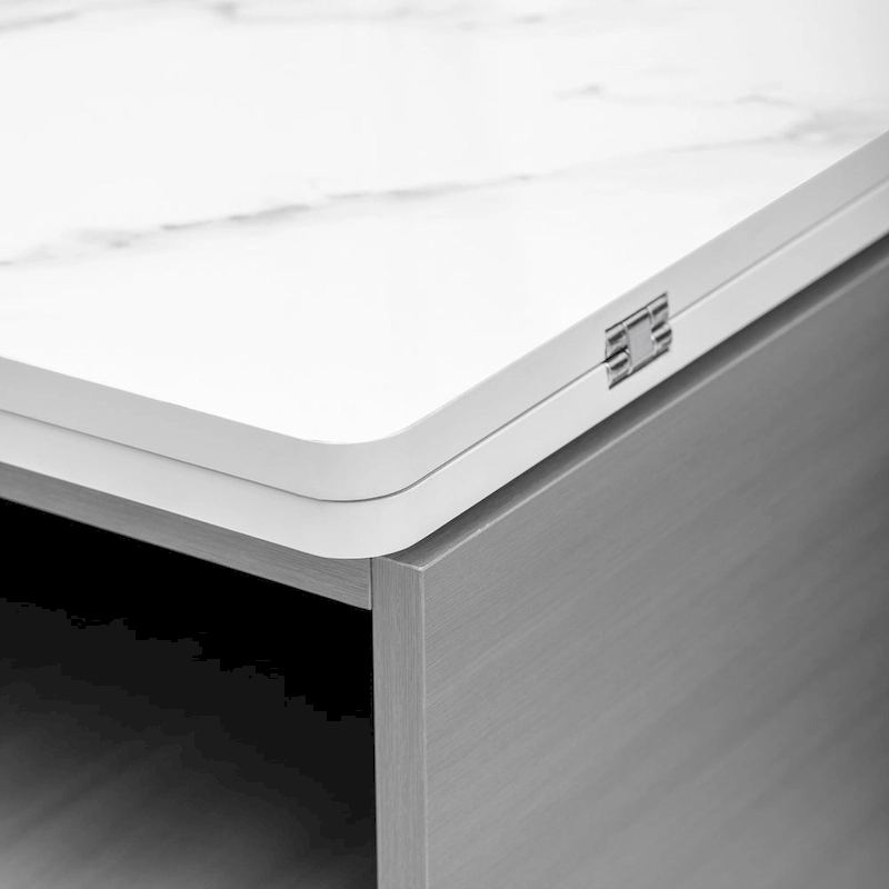 Modern Lift Top Coffee Table Multi Functional Table with Drawers