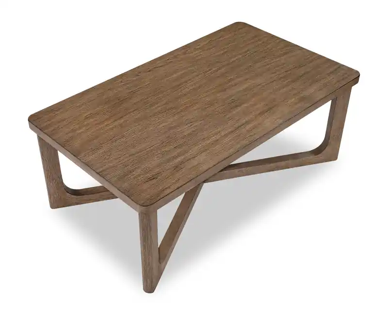 48 Coffee Table - Light Brown Hickory