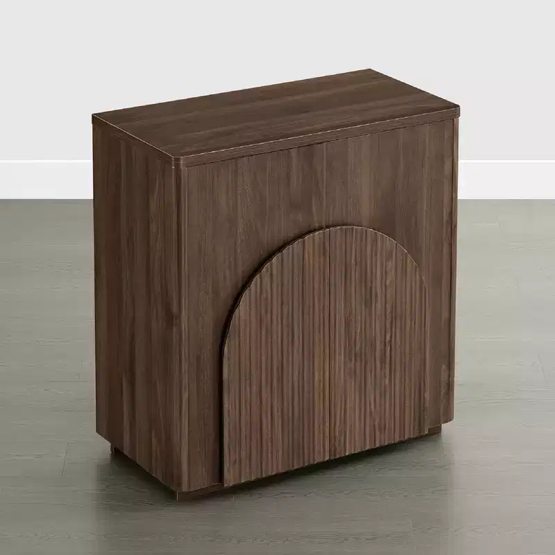 Modern Sideboard Buffet Cabinet with Wave Design