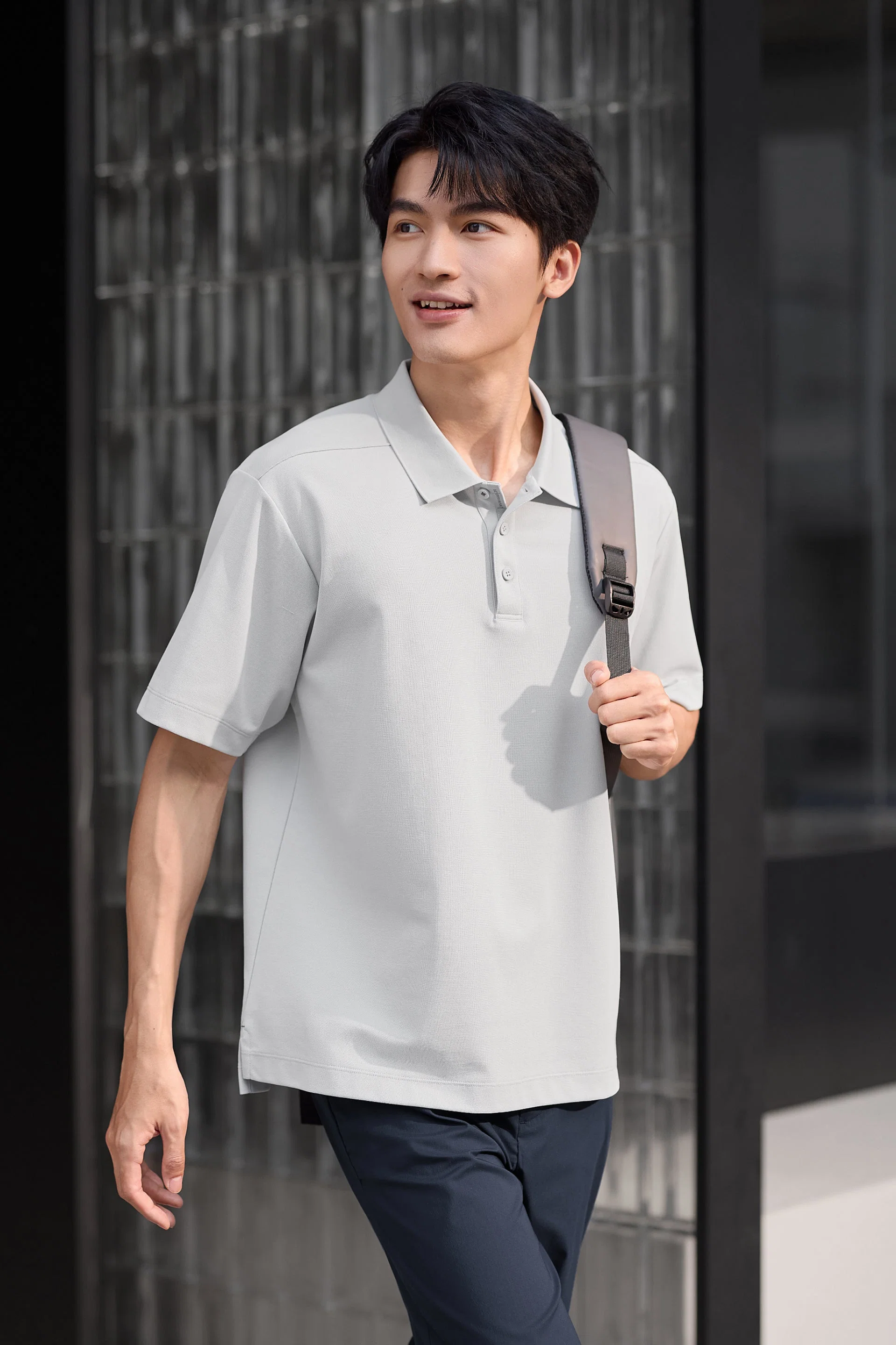 Pique Polo – Grey
