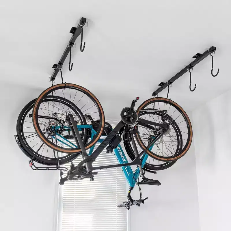 Teal Triangle G-Bike Ceiling | Adjustable Ceiling Storage System | Holds up to 8 Bikes