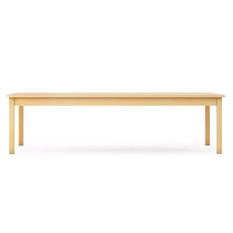 Guidecraft EdQ Toddler Table - Natural: Rectangle Wooden Activity Table for Kids, 30x60 | Toddler Desk for Daycare, Preschool & Playroom