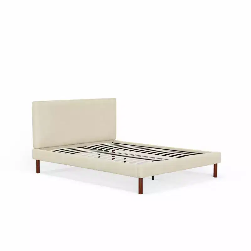 eLuxury Upholstered Bailey Bed with Headboard