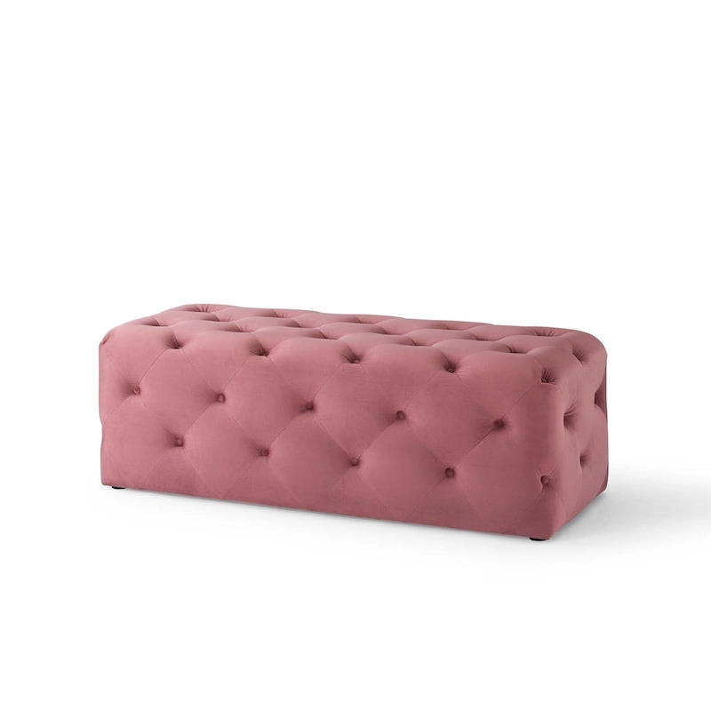 Carson Carrington Ullervad 48-inch Button Tufted Entryway Velvet Bench