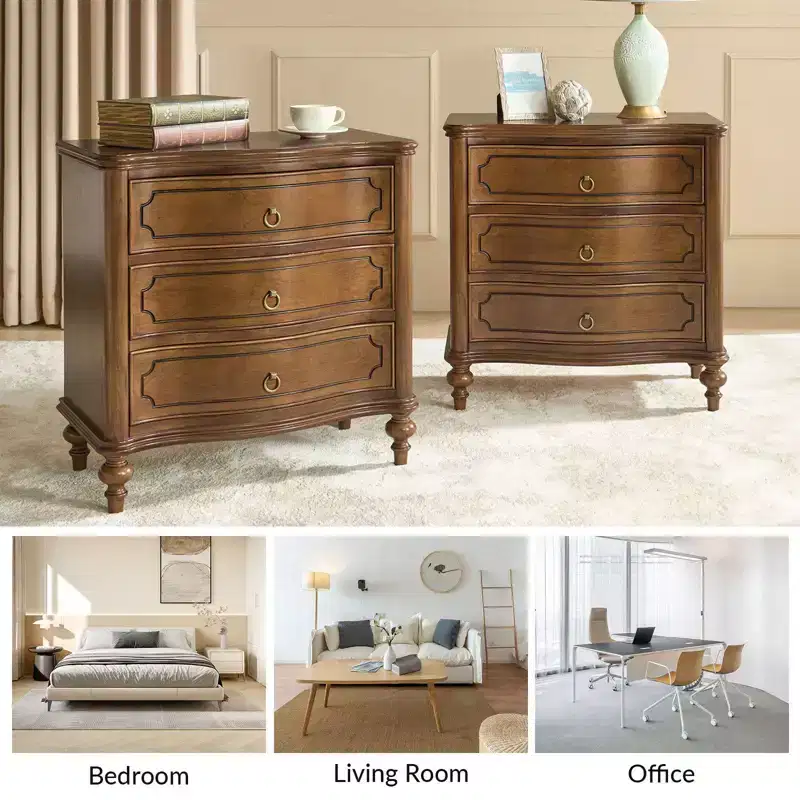 Linus 3-Drawer end table| ART OF LIVING DESIGNS